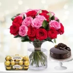Flowers and chocolates